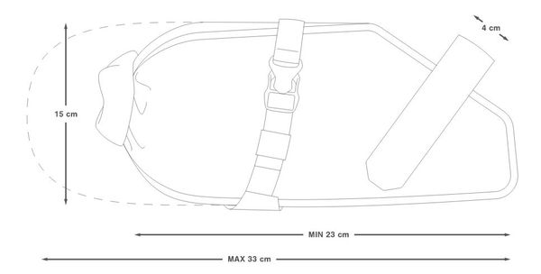 RACING SADDLE PACK 5L Satteltasche / schwarz / 5L