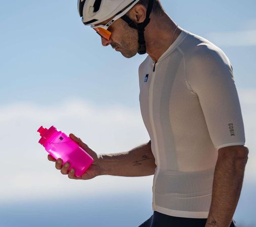 Bidon Fly Tex / clear pink / 550 ml, 51 g, Durchmesser 74 mm