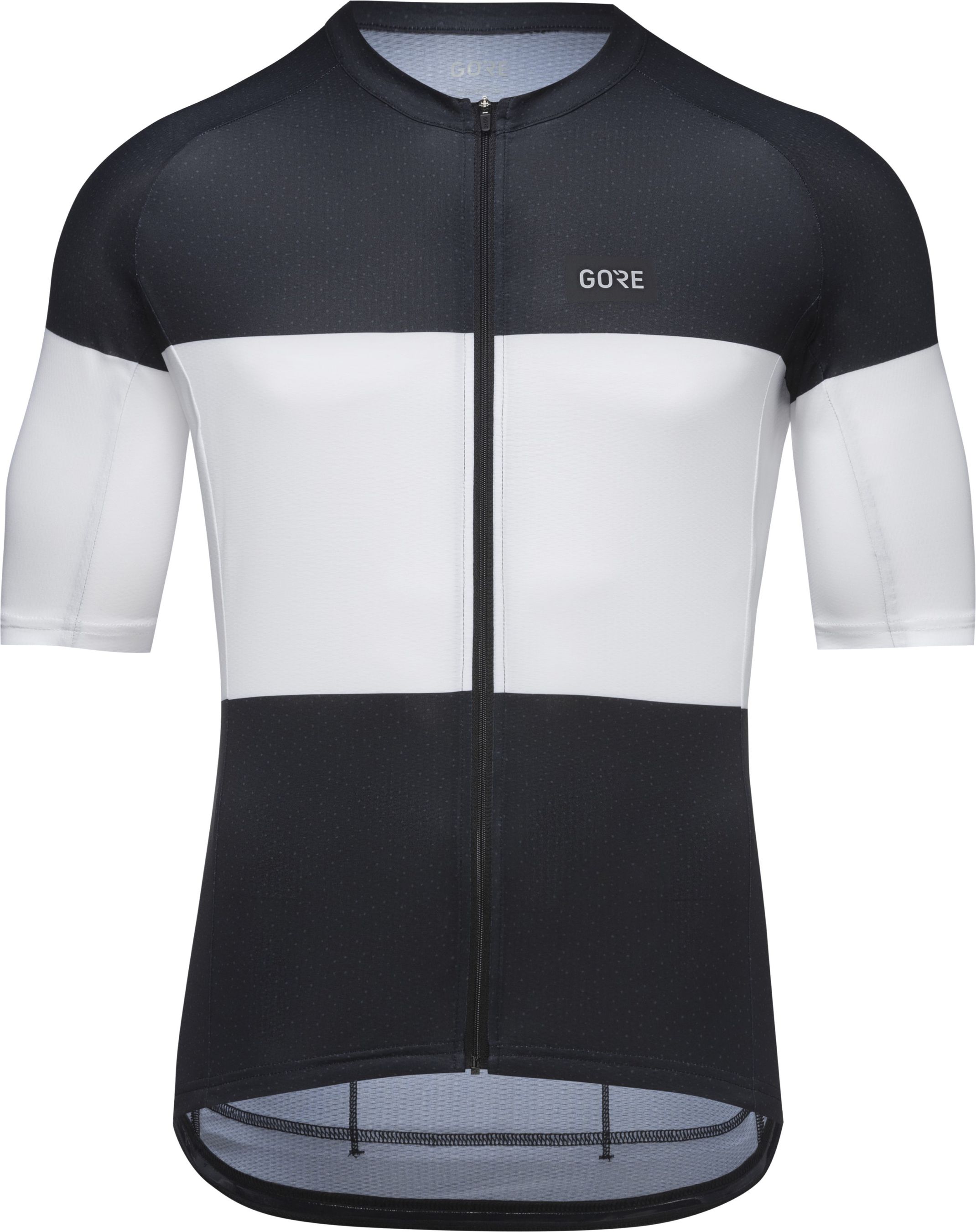 SPIRIT STRIPES Herren-Kurzarmtrikot / black/white / L