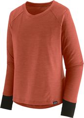 DIRT CRAFT Damen-Langarmshirt / quarz coral / XL