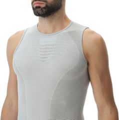 CYCLIST Herren-Singlet / nautical grey / white / XXL