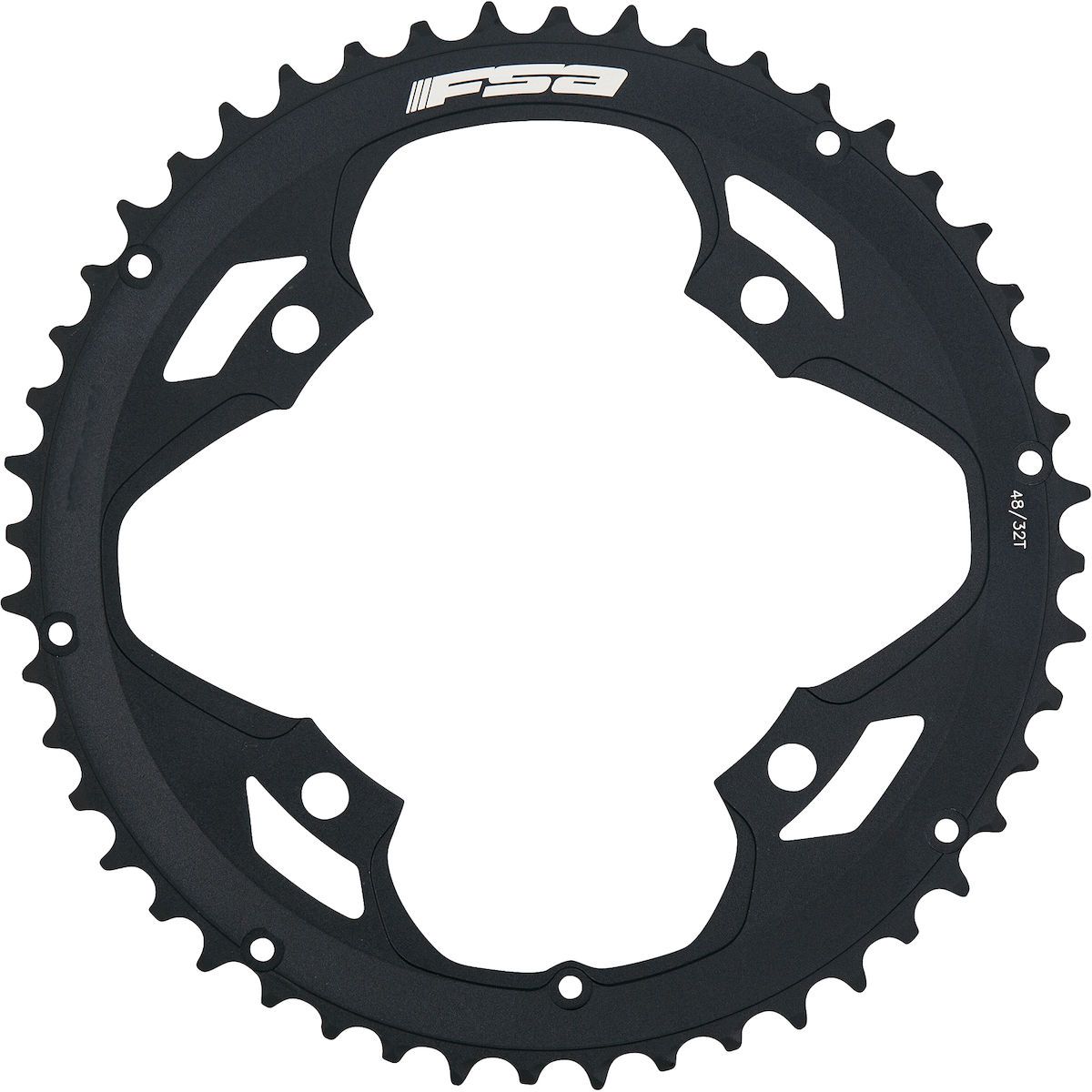 FSA Omega Kettenblatt, 2fach, 4arm, Ø 90mm / schwarz / 30 Z.