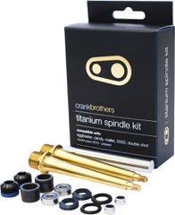 Pedal Achse Titanium upgrade kit / schwarz