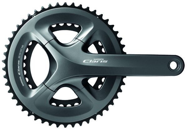 Kettenradgarnitur Claris FC-R2000 Compact / Grau / 165 mm, nein