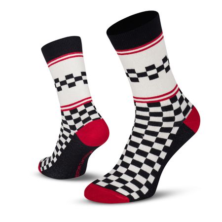 Classic Jersey Socks / black ecru / 39-42