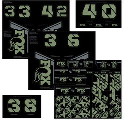 Decal 21 Custom Fork & Shock / Pistaccio