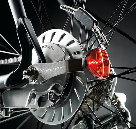 SL 250 DISC batterieloses Naben-Dauerlichtset für Scheibenbremsen / schwarz