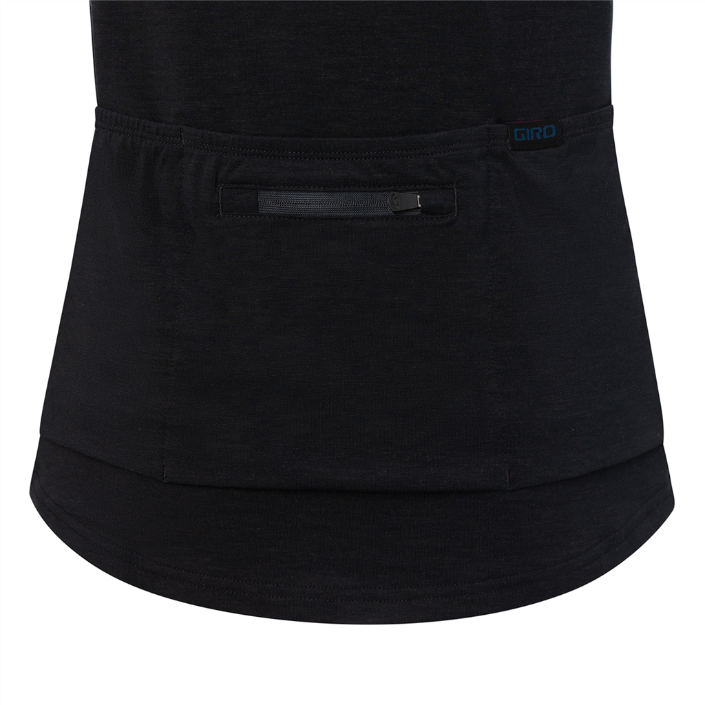 RIDE Damen-Gravel-Kurzarmshirt / black/charcoal / XL