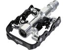 502 HYBRID Kombipedal / silber / L (+8mm)