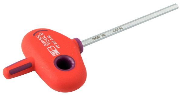 PB 207/1206 INBUS mit Quergriff / silber rot / 2.5mm