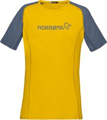 FJØRÅ  EQUALISER Damen-Kurzarmshirt / sulphur/vintage indigo / M