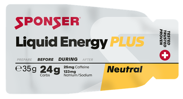 LIQUID ENERGY PLUS Gel mit Koffein, Beutel 35g / NATURE