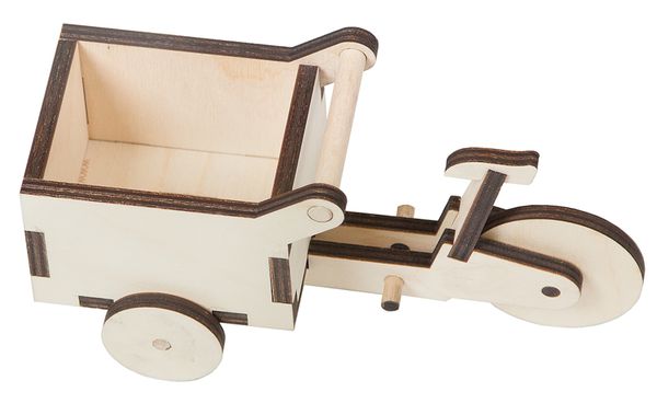 CARGOLI Dreirad Bausatz aus Holz mit VELOPLUS Logo