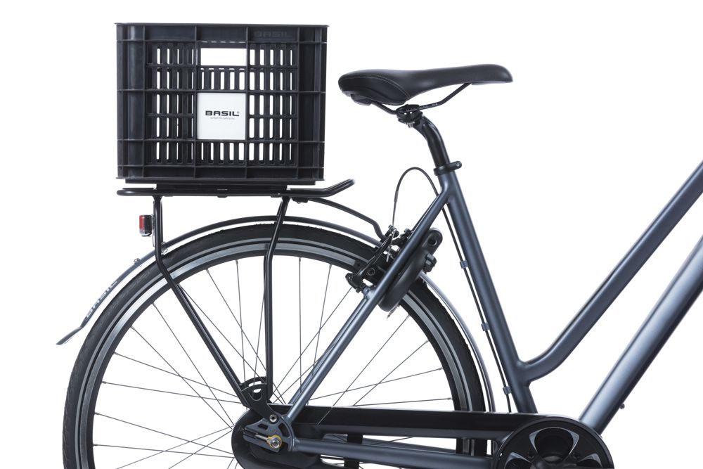 Fahrradkiste Crate / schwarz / 29.5 l, 44 cm, 33 cm, 25 cm
