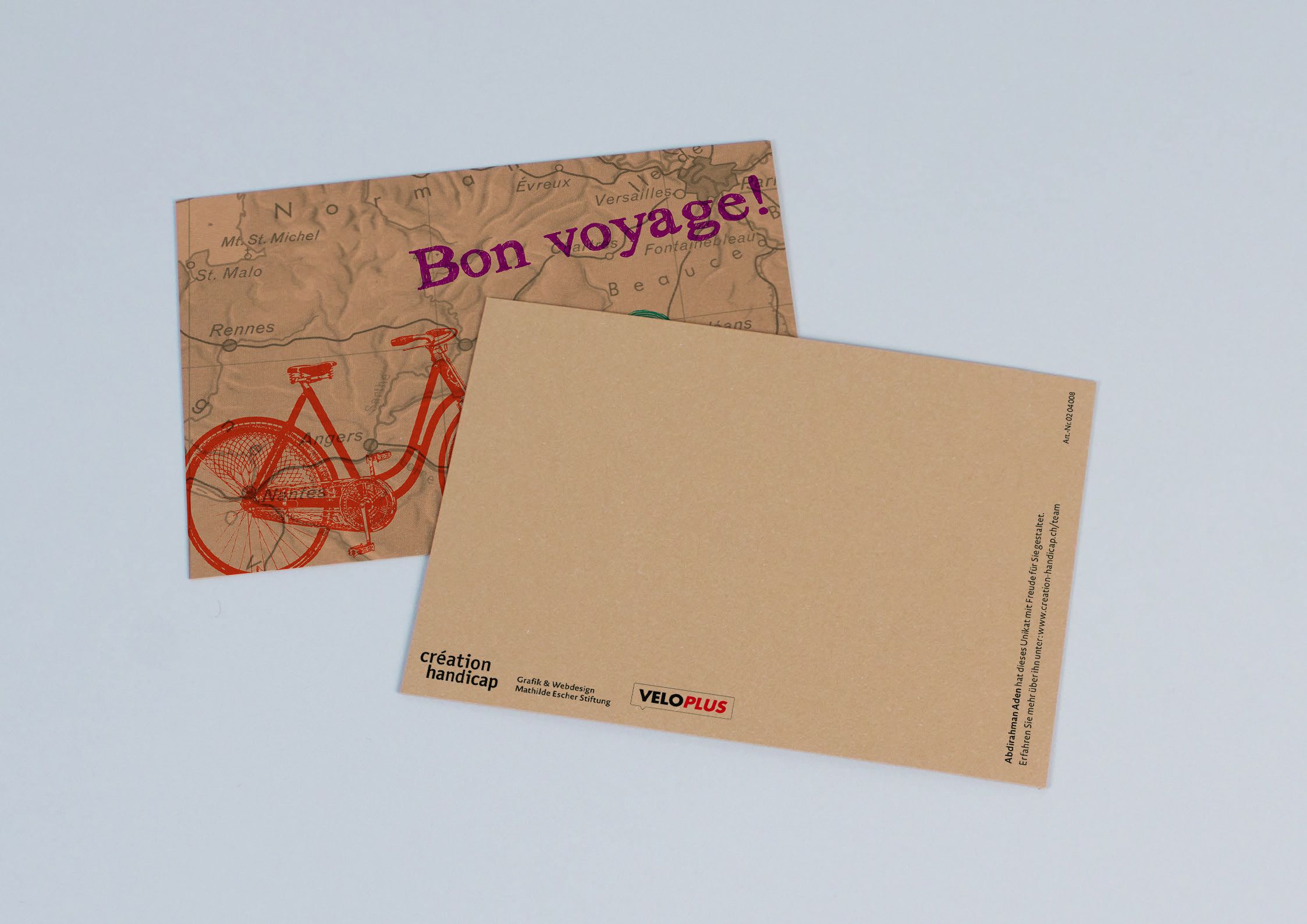 WELTENBUMMLER Postkarte / Grusskarte