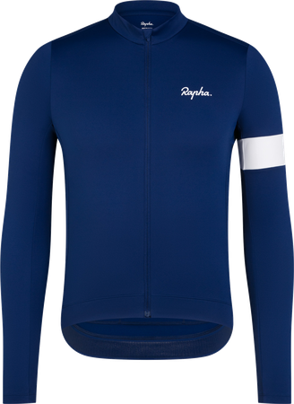 CORE Herren-Thermo-Langarmtrikot / navy/white / L