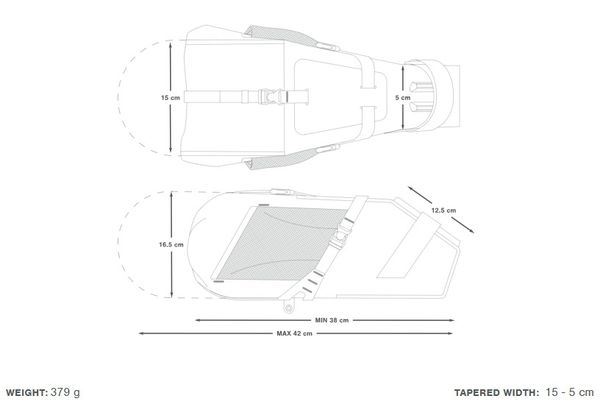 EXPEDITION SADDLE PACK Satteltasche / black / 9l