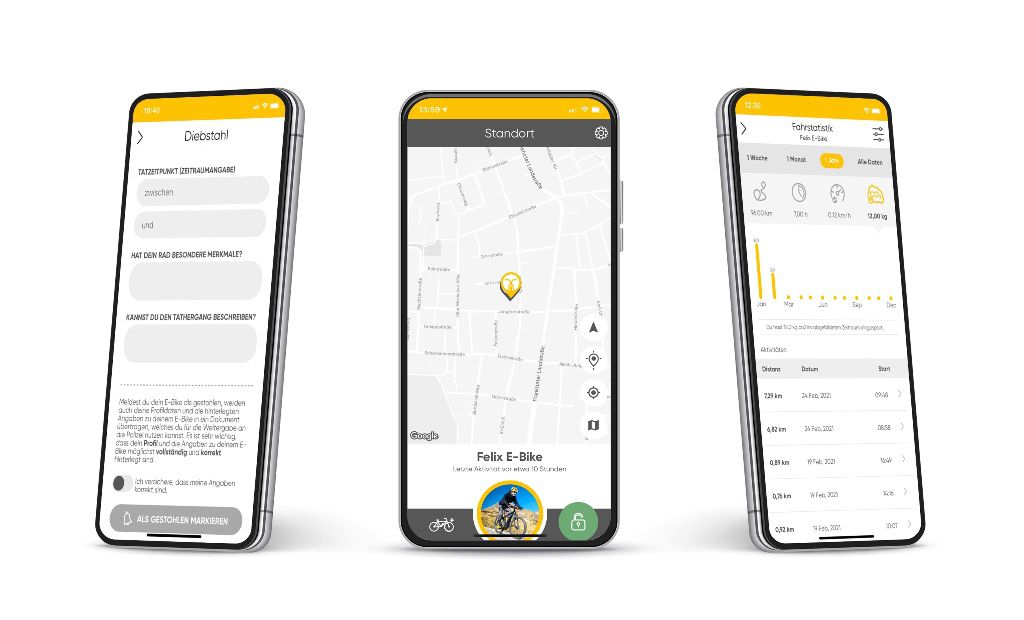 IT'S MY BIKE GPS-Tracker für E-Bikes / schwarz / Pseudoartikel