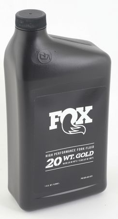 FOX OIL BATH FLUID 20WT Gold Tauchrohrschmieröl Fit Gabeln / 1000ML