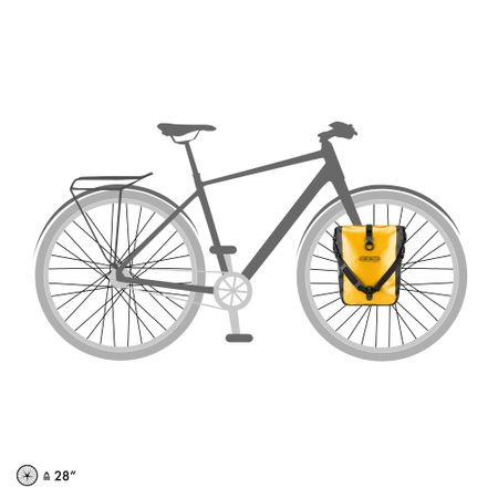 SPORT-ROLLER Universaltaschen (Duo) / sunyellow - black / 2x14.5