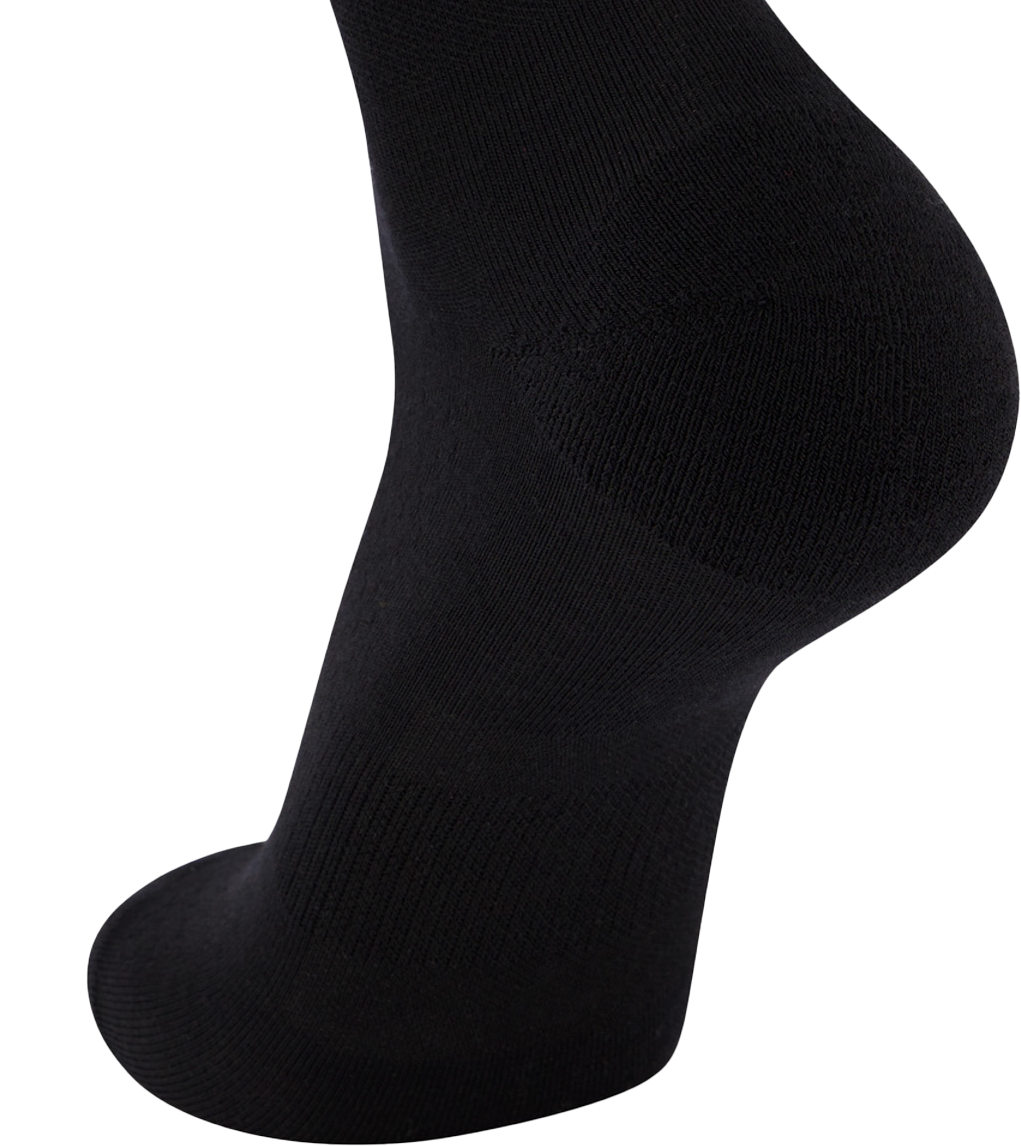 ATLAS MERINO CREW Velosocken / black / L (42-44)