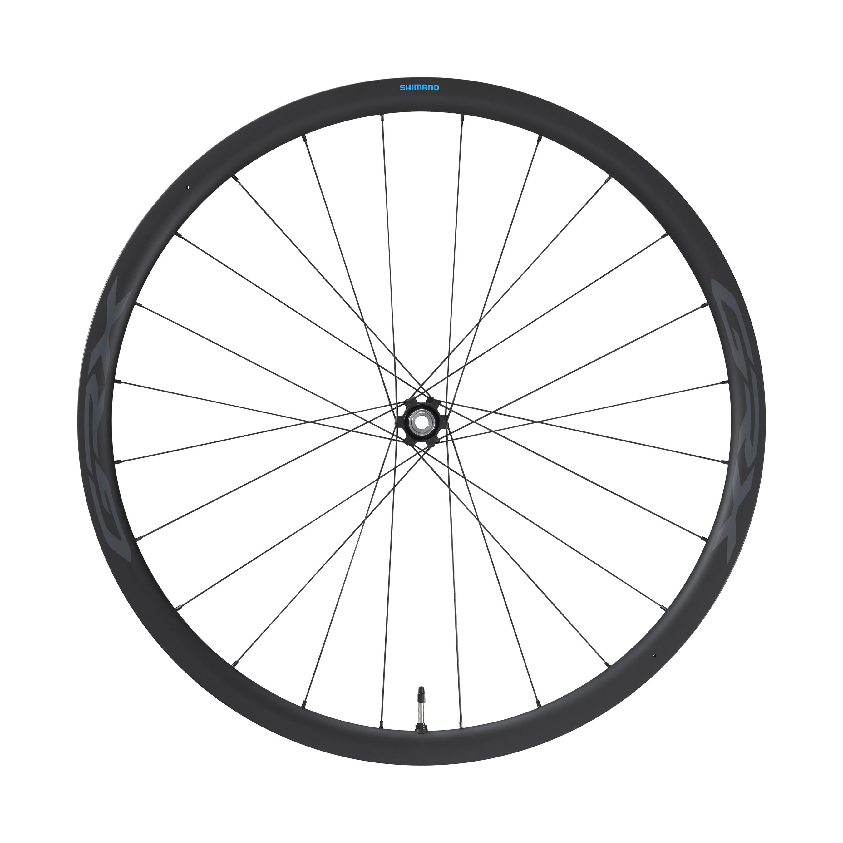 Gravel Radsatz GRX WH-RX870 Tubless Disc / schwarz / Vorderrad, 12 mm, 100 mm