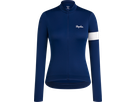 CORE Damen-Thermo-Langarmtrikot / navy/white / S