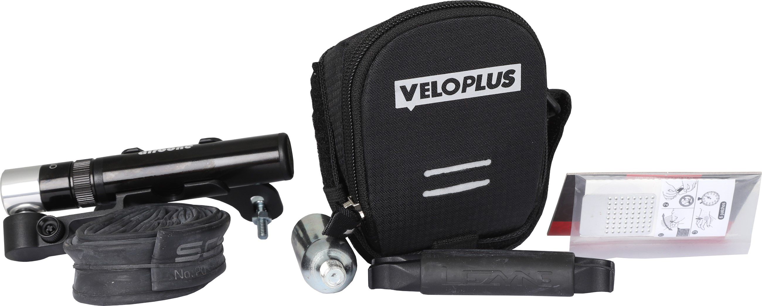 COLOMBE II SET Satteltasche inkl. Flickzeug / schwarz / 0.5 L