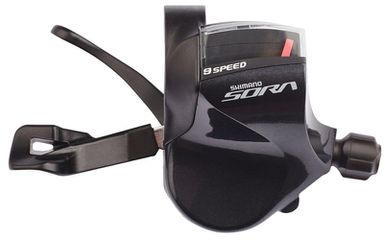 SORA SL-3000 Rennveloschalthebel 2/3 x 9 für gerade Lenker / schwarz / links 2-Gang