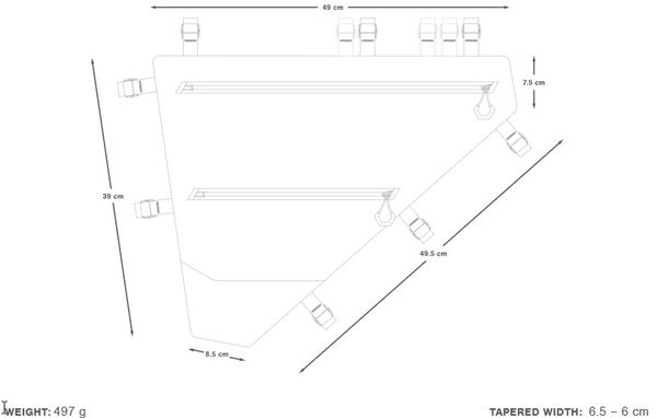 EXPEDITION FULL FRAME PACK Rahmentasche / black / 10l