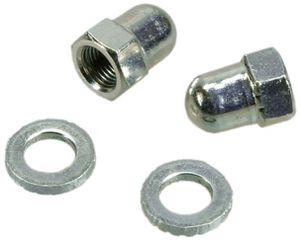 HUTMUTTER M10 x 1 für Vollachsnaben / silber