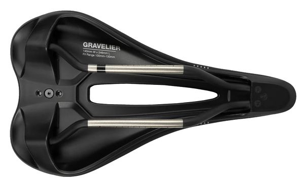GRAVELIER TITANIUM Sattel / schwarz / 140mm