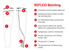 REFLEXI reflektierende Beinlinge / schwarz / XL/XXL