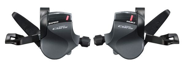 Schalthebel Claris SL-R2000/30 / Grau / links/rechts (Paar), 2x8, mit Kabel + Hülle