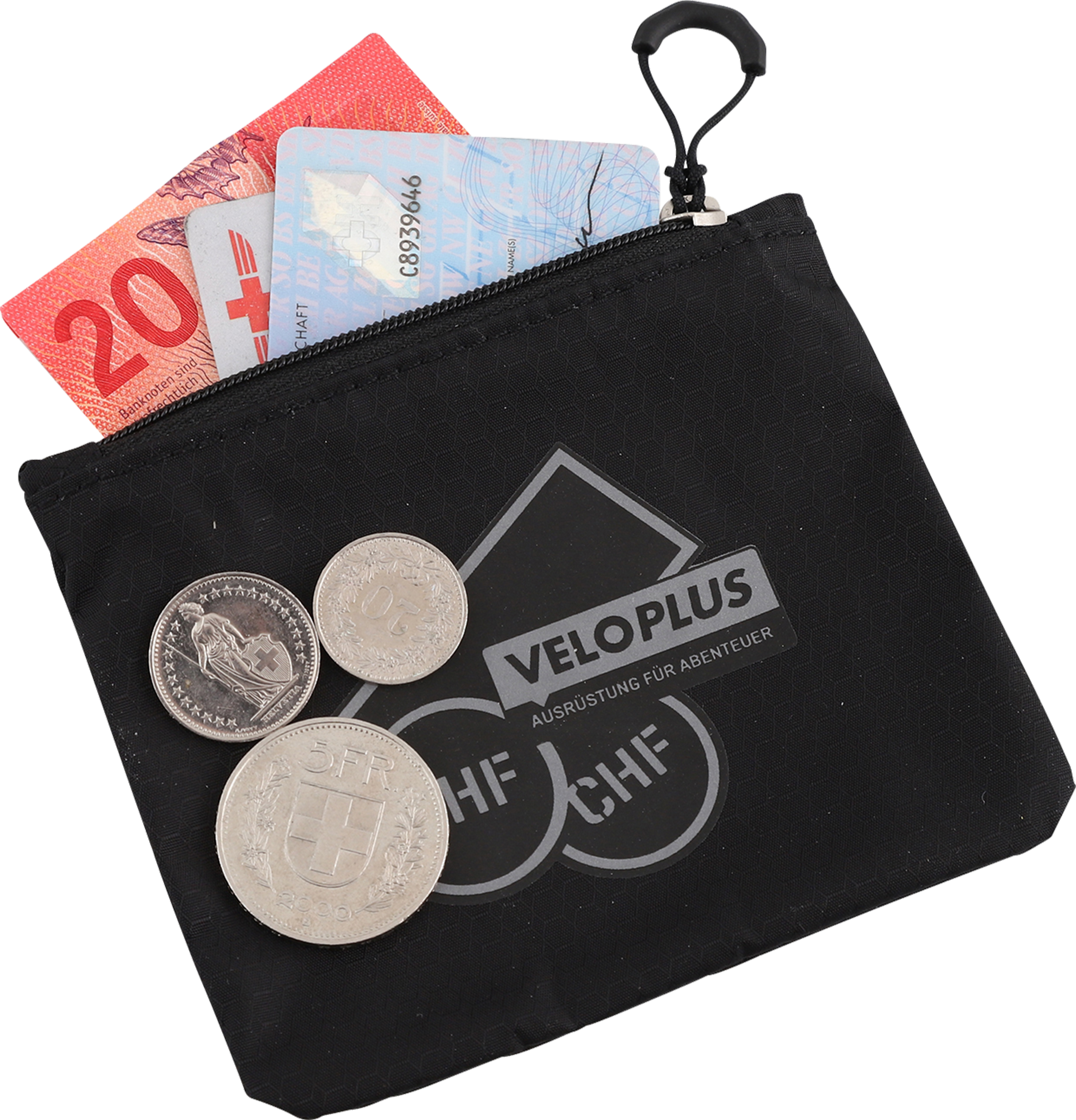 YAK Rucksack 19 + 5 Liter / schwarz grau / 19+5L