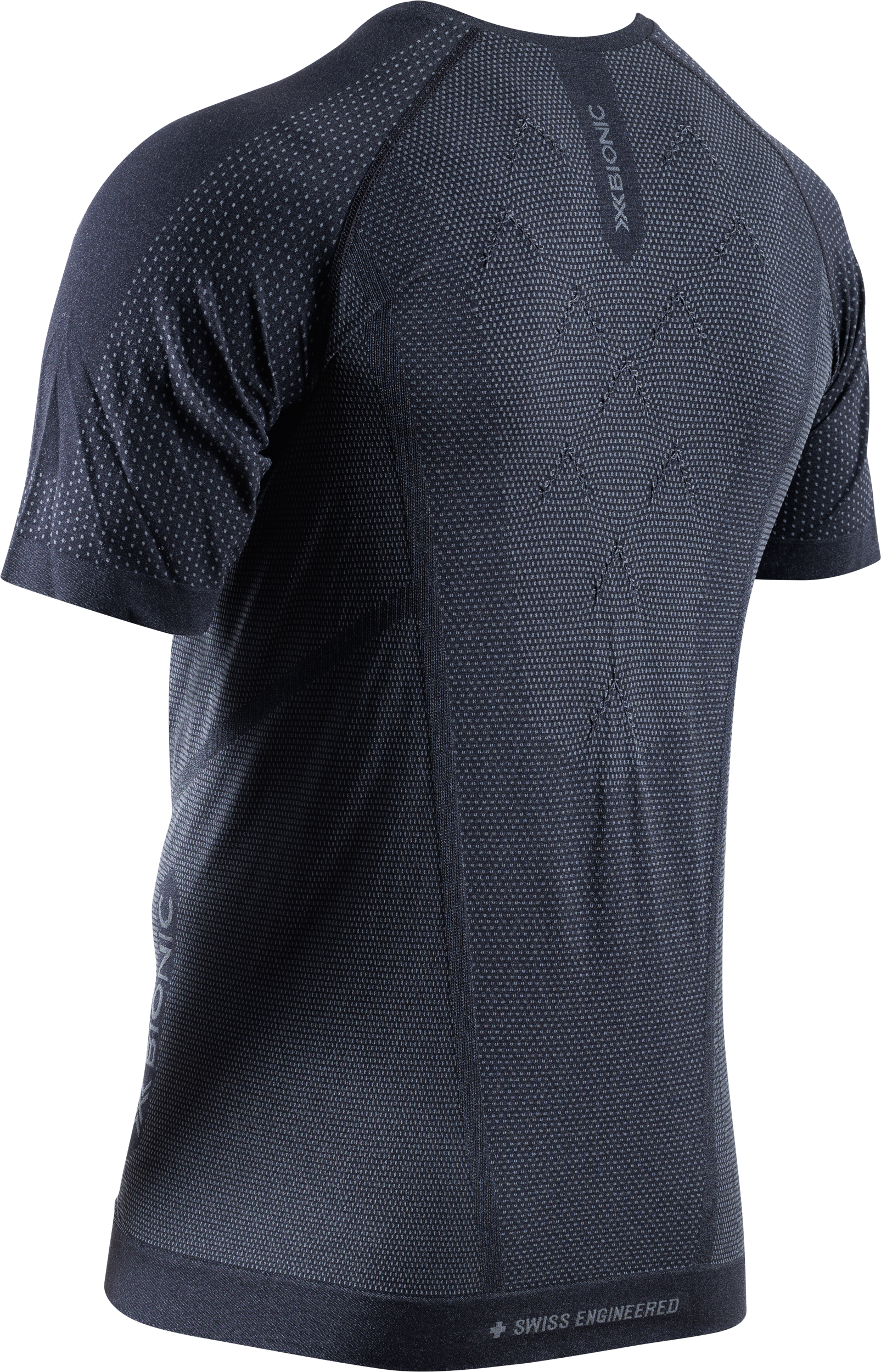X-Bionic Men XCeed Run Shirt SH SL / X black rhino grey / XL