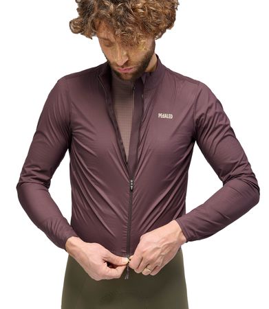 ODYSSEY HIGH VISIBILITY Herren-Gravel-Windjacke / burgundy / XXL