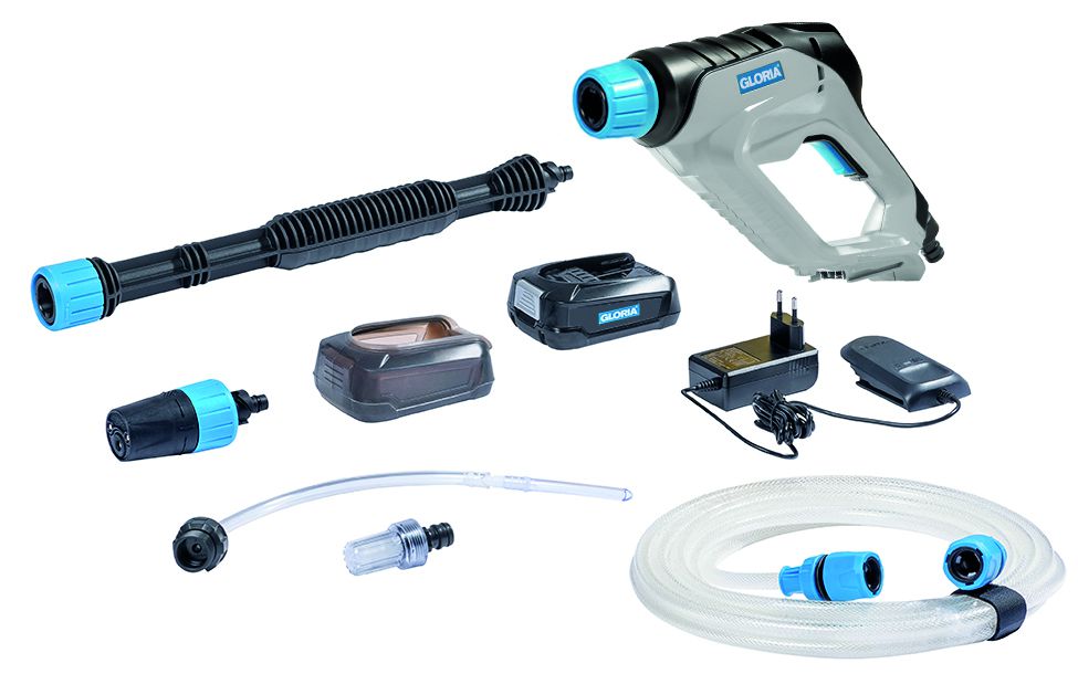 Gloria Multijet Hochleistungssprüher mit Akku / Grau