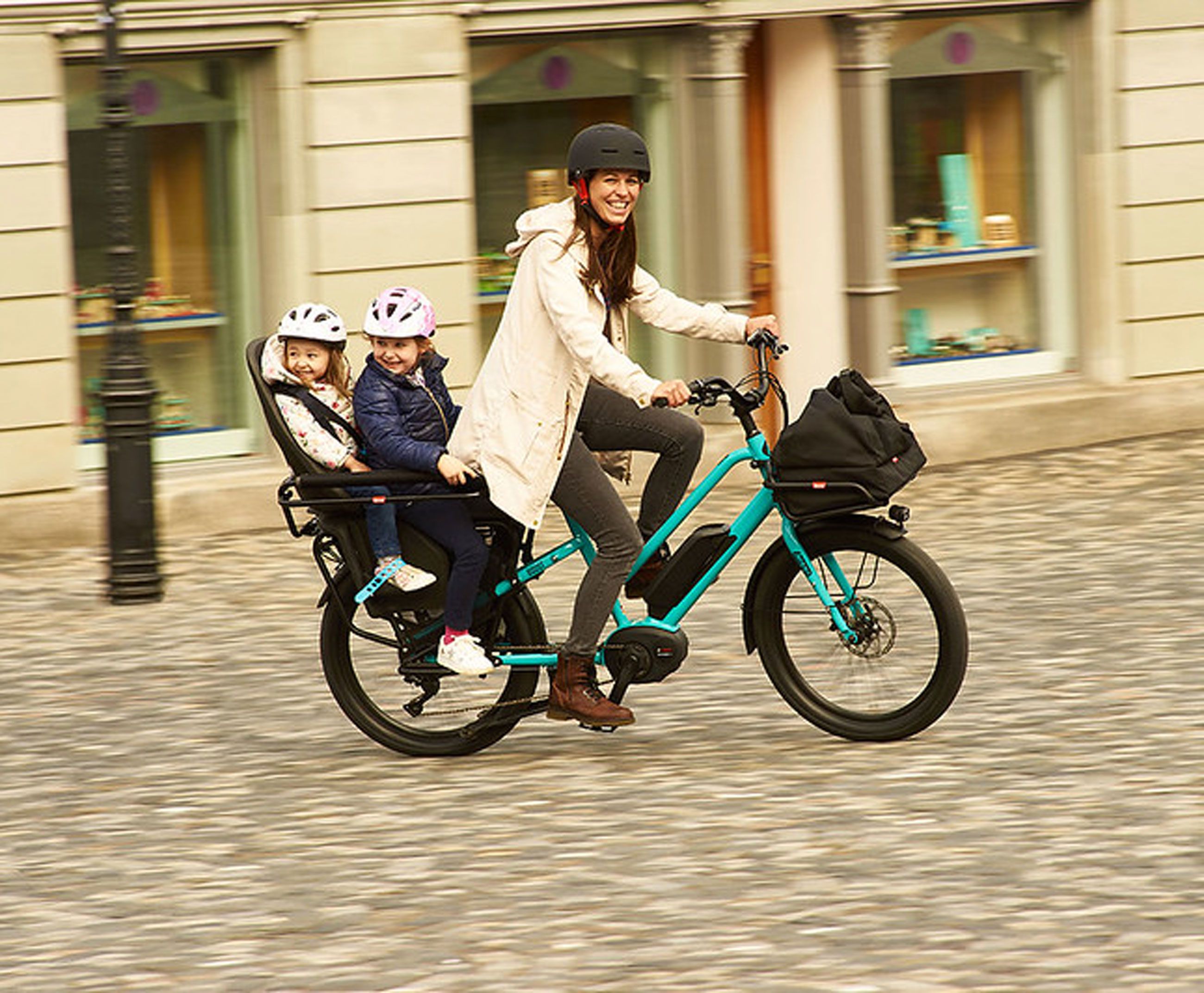 BOOST 10D CX Step Through E-Cargobikes 25km/h / aqua green
