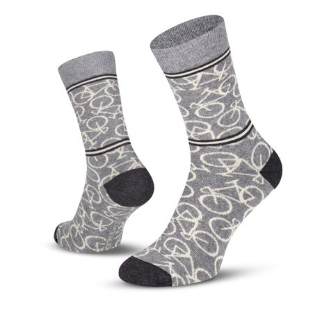 Bicycle Socks / mid grey / 39-42