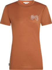 TL ADVENTURE RIDE Damen-Merino-Kurzarmshirt / dusty clay / M