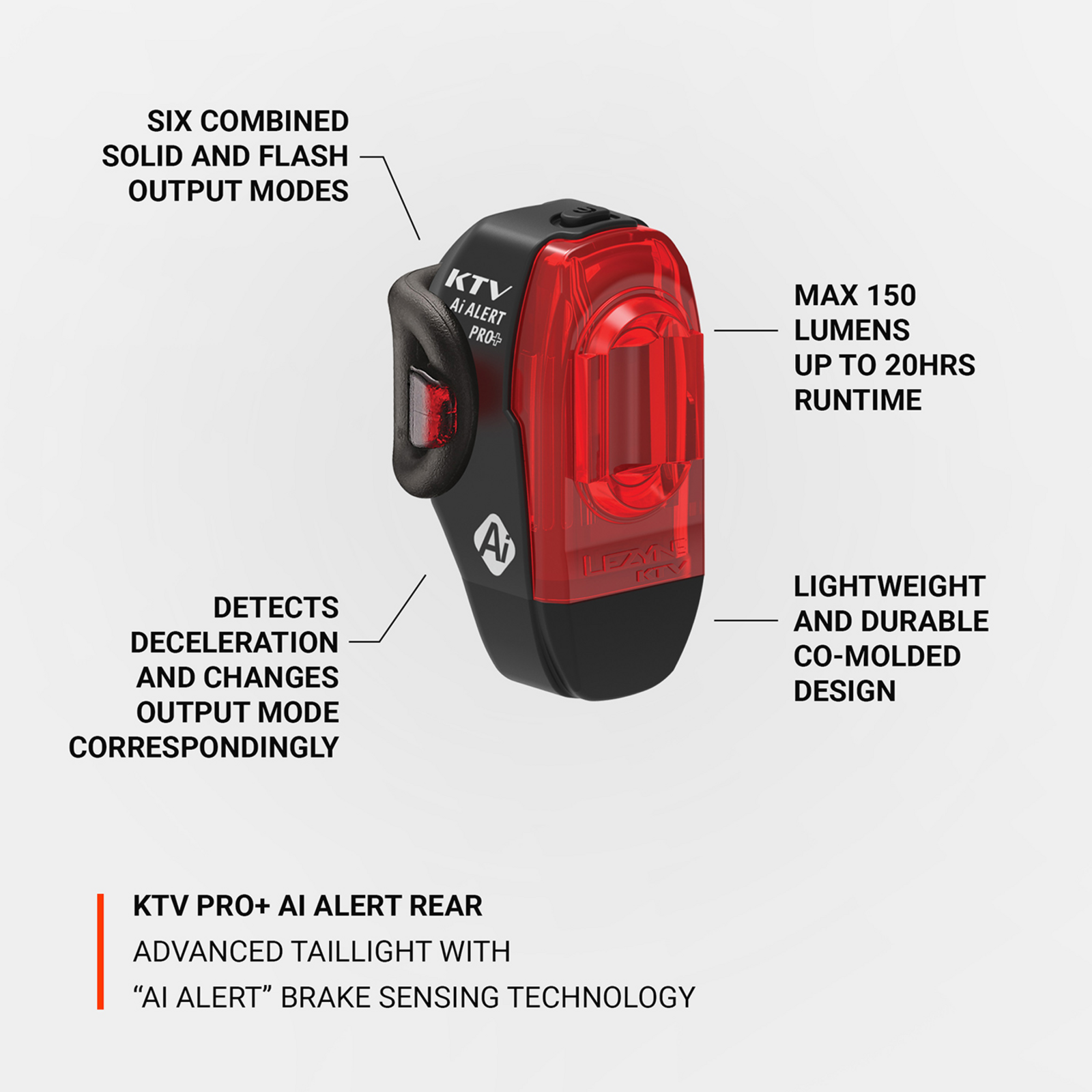 KTV Pro+ AI Alert Rear / black / one size