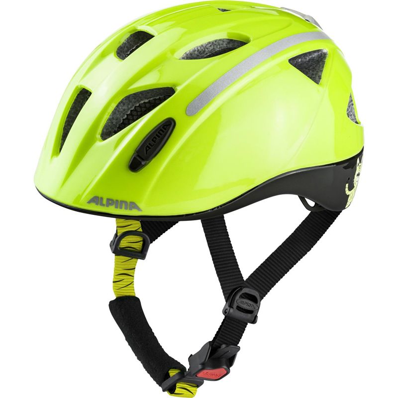 XIMO FLASH Kinderhelm mit Blinklicht / gelb / 45-49cm