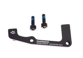 Scheibenbrems-Adapter SM-MA / Schwarz / vorne, Postmount, Marzocchi, 203 mm, offen