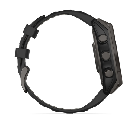 FENIX 8 SOLAR SAPPHIRE Multisportuhr / carbongrau / 47mm Sapphire, 22mm Armband