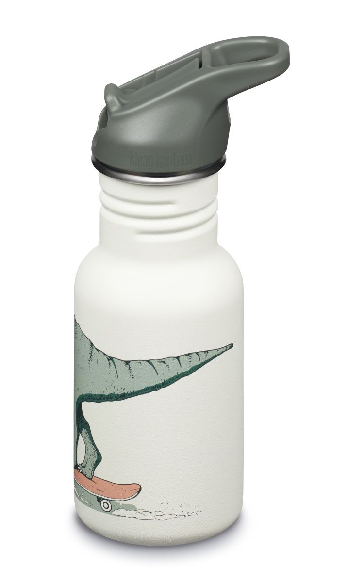 CLASSIC Edelstahlflasche / Dino Skate / KIDS 350 ml