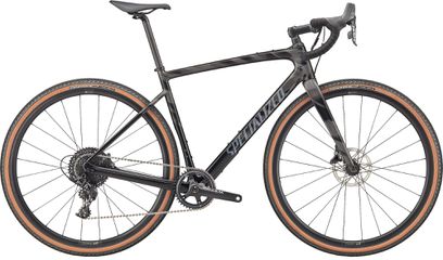 DIVERGE SPORT CARBON Gravelbike / gloss smoke black transparent chrome wild / 49 CM