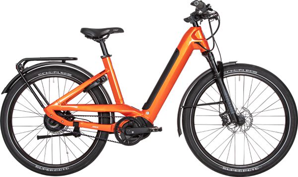 eMISSION  NEO+ Riemen E-City- und Alltagsvelo / sunset orange / 46 CM