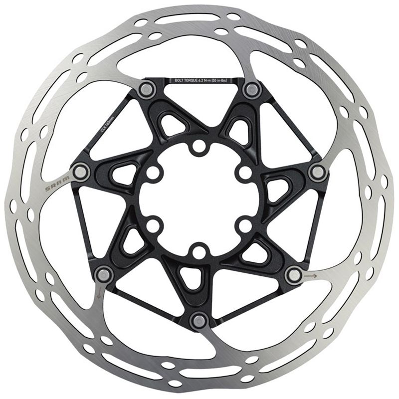 CENTERLINE X Bremsscheiben 6-Loch,  Alu/Stahl, abgerundet mit Titanschrauben / silber / 160mm