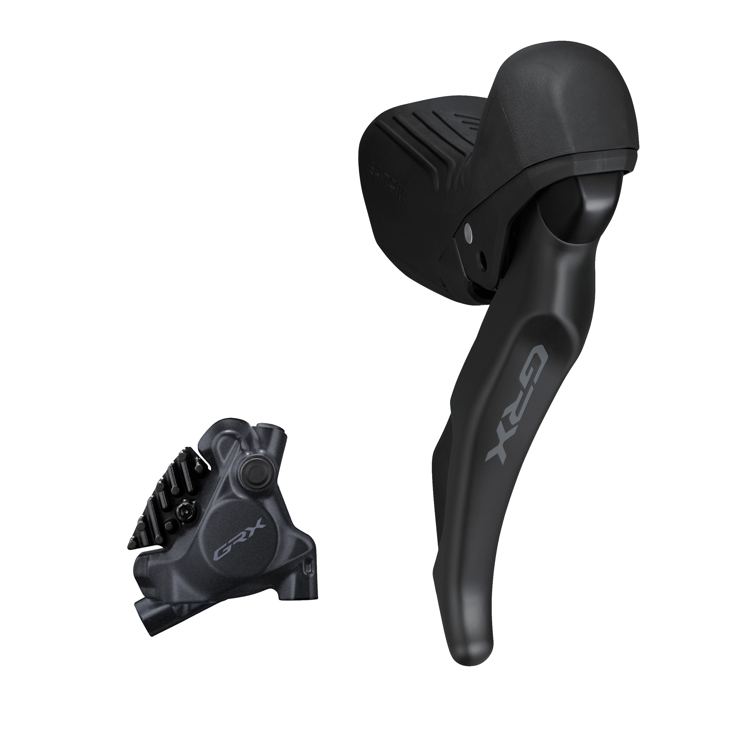 Scheibenbremsen-Set GRX BR-RX410 mit ST-RX610 / Schwarz / hinten, Hebel rechts, bremsen, schalten, 12, 170 cm